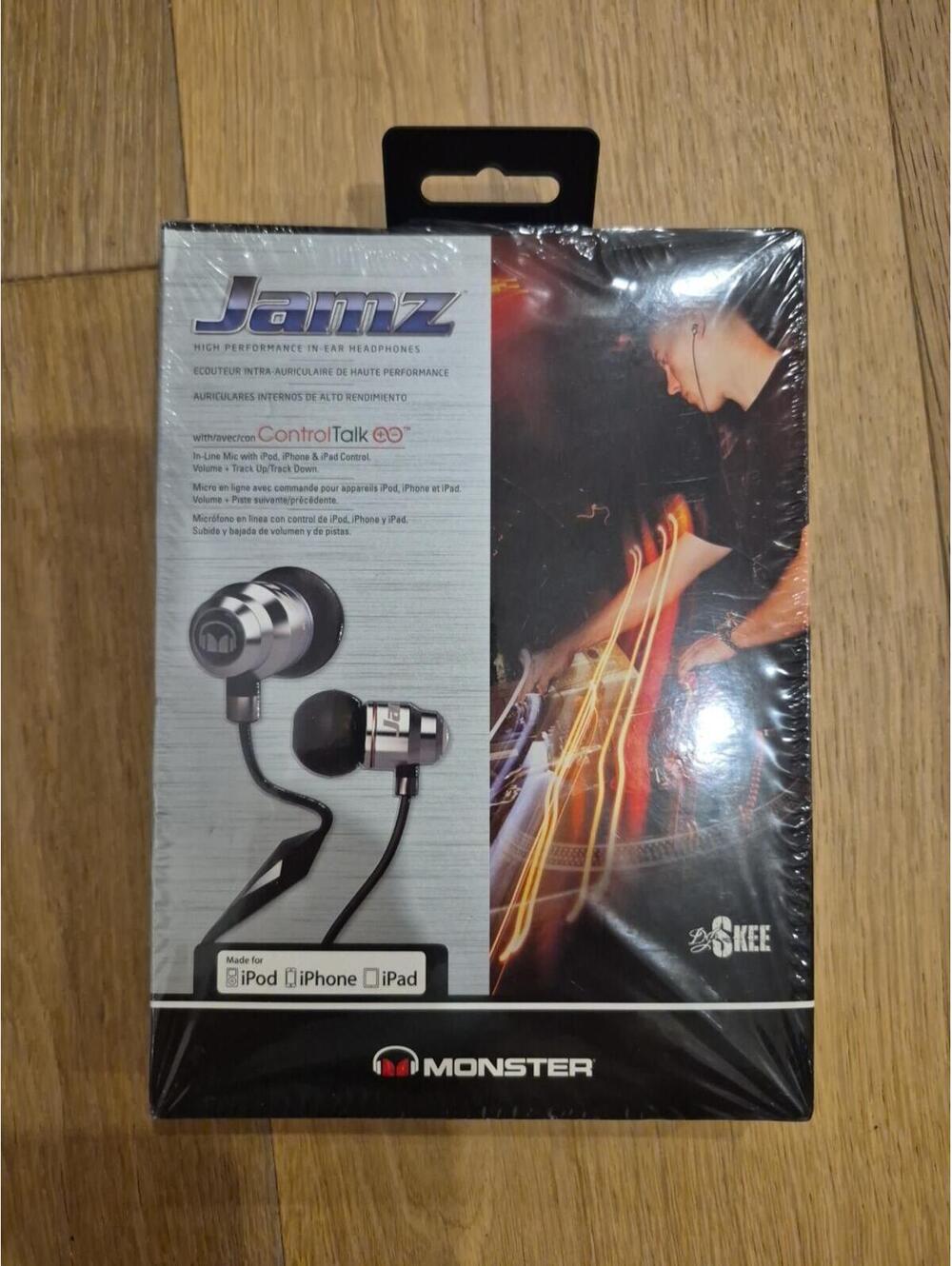 Monster Jamz High Performance In-Ear Headphone with ControlTalk NEW Sealed